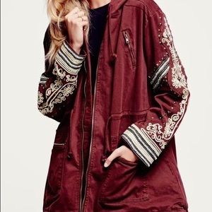 Golden quills military parka by Free people M
